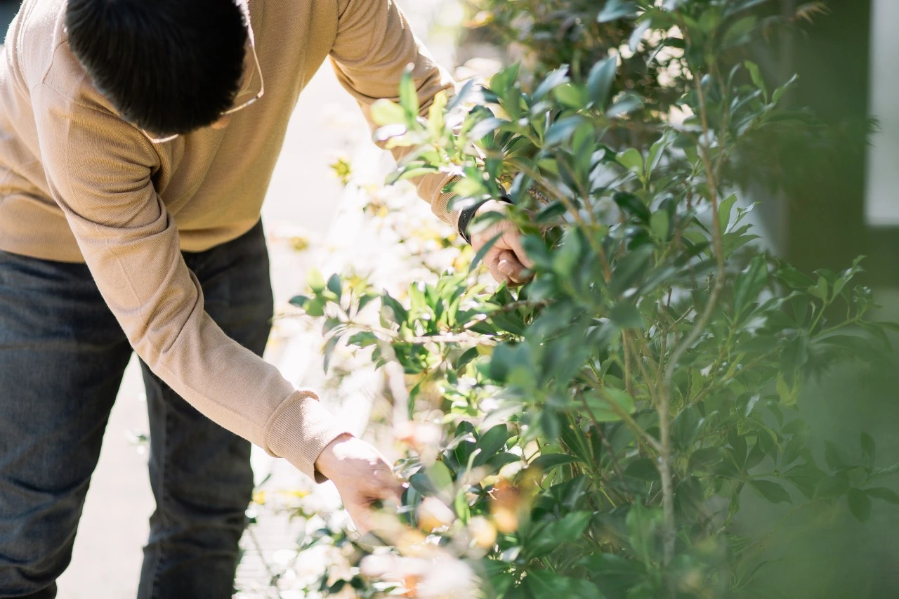 アフターサービスをおこなっている様子